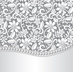 lace silk and pearl