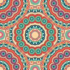Colorful ethnic seamless pattern N7