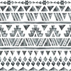Ethnic watercolor seamless pattern N3