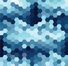 Blue Hexagonal Pattern N4