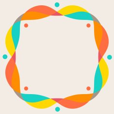 Design elements - colorful waves N25