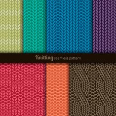 Seamless patterns knitting style
