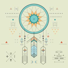 Dream catcher vector illustration N13