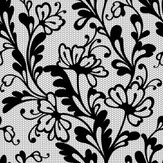 Seamless flower lace pattern N6