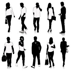 collection of people silhouettes N10