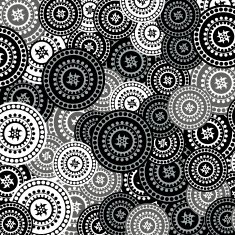 abstract black and white circle pattern background N2