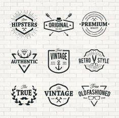 Hipster Emblems