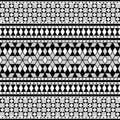 Tribal Seamless Pattern Ethnic Vector Background N39