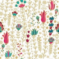 Seamless floral vector pattern N34