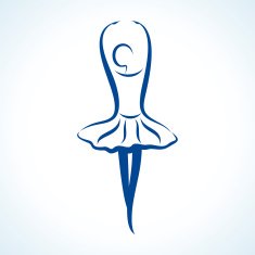 Stylized yoga pose