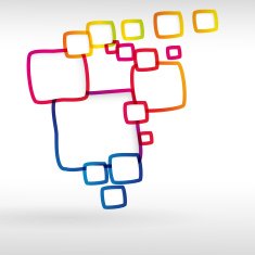 Abstract colorful frame background