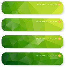 Abstract mosaic banners N10