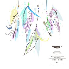 Dream catcher vector illustration N14