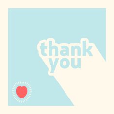 Thank you card design template N9