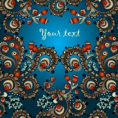 Vector abstract floral decorative background N61