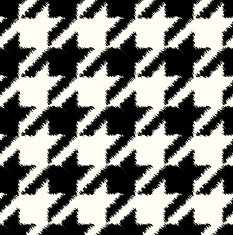houndstooth seamless pattern black and white vector