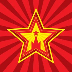 Star with Kremlin symbol - vector concept illustration