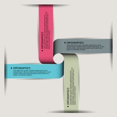 Abstract paper infografics N3
