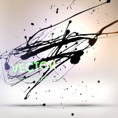 Abstract Ink Blot for Grunge Backgound N344