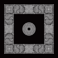 Black paisley bandana N2