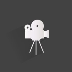 Videocamera web icon flat design N10