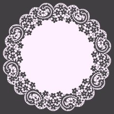 Doily frame