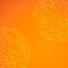 Flower round ornamental background N2