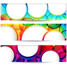 Abstract banners N7
