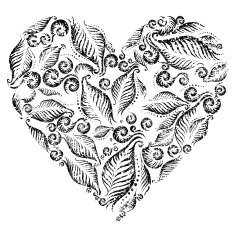 Decorative grunge heart