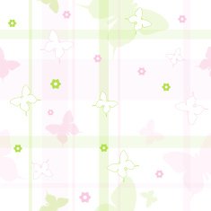 Pattern with butterflies and flowers