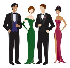 People in Evening Wear N2