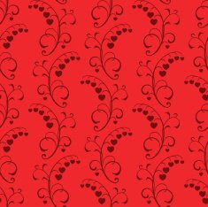 red floral abstract seamless background