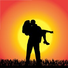 Vector Silhouette Of People N371