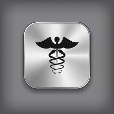 Caduceus Medical Symbol Icon N2