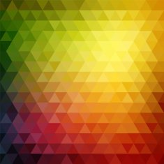 Retro mosaic pattern of geometric triangle shapes N26