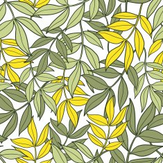Cute floral seamless pattern background with leaves N2