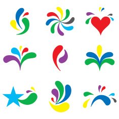Set of cute branding icons and design elements N2