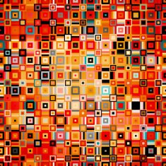 Geometric pattern with square in disco style N2