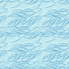 hand-drawn pattern with waves N2
