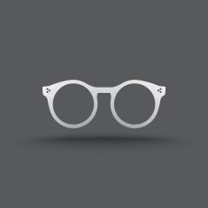 Vector of transparent glasses icon N7