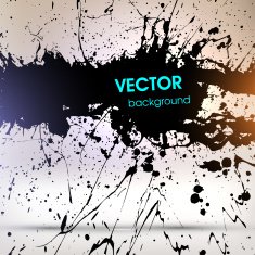 Abstract Ink Blot for Grunge Backgound N348