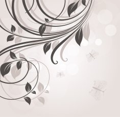 Floral Retro Background for Vintage Design N1580