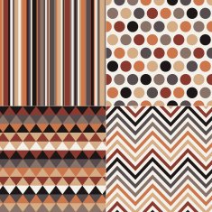 seamless geometric brown pattern