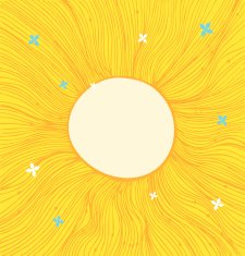 Shiny linear circle background