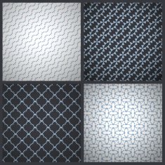 Elegant masculine seamless patterns Vector backgrounds