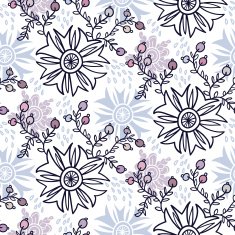 Cute floral seamless pattern background N59