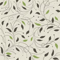 Seamless ecology pattern with leaves