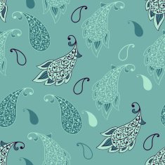 Vector Seamless Paisley Pattern N6
