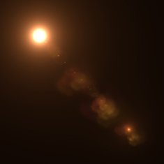 Vector star sun with lens flare N14