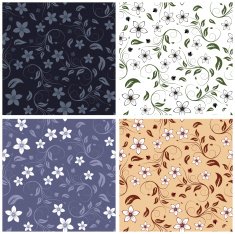 Floral Seamless Color Set N4